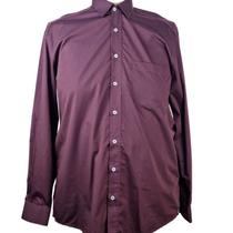 Camisa Social Manga Longa Vinho Zuza Plus Size