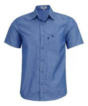 Camisa Social Maquinetado Amil Comfort Com Bolso Passa Fácil 1913