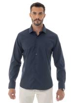 Camisa Social Masc. Slim Fit Easy Care Arrow - Azul Marinho Camisa Social Masc. Slim Fit Easy Care Arrow - Azul Marinho