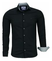 Camisa Social Masculina Algodão Elastano Amil Formal 1808 Camisa Social Masculina Algodão Elastano Amil Formal 1808
