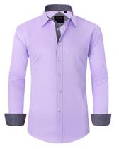 Camisa social masculina Alimens & Gentle de manga comprida sem rugas