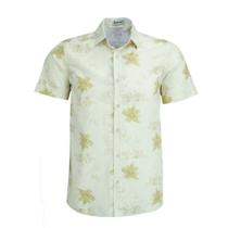Camisa Social Masculina Amil Manga Curta Floral Comfort Sem Bolso Linho 1891