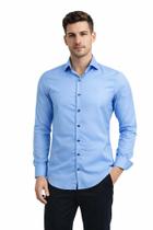 Camisa Social Masculina Amil Manga Longa Slim Sem Bolso Luxo 1921 Camisa Social Masculina Amil Manga Longa Slim Sem Bolso Luxo 1921
