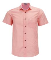 Camisa Social Masculina Amil Mangacurta Comfort Algodão 1740