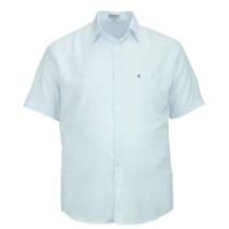 Camisa Social Masculina Amil Microloeve Clássica Plus Size Manga Curta Uniformes Dia a Dia 440