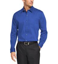 Camisa Social Masculina Bom Pano Manga Longa Lisa Azul Caneta Royal Bic Camisa Social Masculina Bom Pano Manga Longa Lisa Azul Caneta Royal Bic