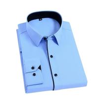 Camisa Social Masculina Branca Slim Fit De Manga Longa Com Botões Para Escritório E Casual, Estilo