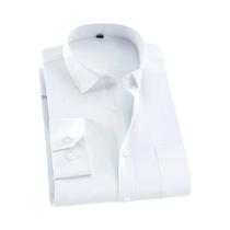 Camisa Social Masculina Casual De Manga Longa Xadrez E Listrada Slim Fit Com Botões Tamanhos Grandes