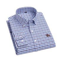 Camisa Social Masculina De Algodão Oxford De Manga Longa Para Primavera E Outono, Casual, Cor