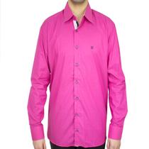 Camisa Social Masculina Happy Manga Longa 10103399016