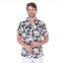 Camisa Social Masculina Lisa Manga Curta Moda Verão Estampa