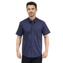 Camisa Social Masculina Manga Curta