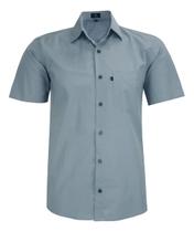 Camisa Social Masculina Manga Curta Lbl Com Bolso Passa Fácil 3034