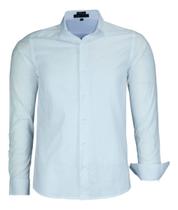 Camisa Social Masculina Manga Longa Amil Comfort Algodão Flamê Tipo Linho 1729