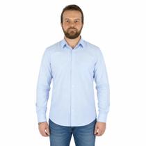 Camisa Social Masculina Manga Longa COR:AZUL QUADRICULADATAMANHO:P Camisa Social Masculina Manga Longa COR:AZUL QUADRICULADATAMANHO:P