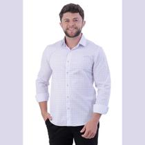 Camisa Social Masculina Manga Longa Slim Design Quadriculado Camisa Social Masculina Manga Longa Slim Design Quadriculado