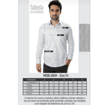 Camisa Social Masculina Manga Longa Slim Fit Xadrez - Laranja/Branco/A - Cavo D'Italia Camisa Social Masculina Manga Longa Slim Fit Xadrez - Laranja/Branco/A - Cavo D'Italia