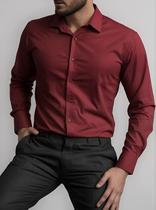 Camisa Social Masculina Manga Longa Slim Camisa Social Masculina Manga Longa Slim