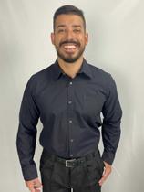 Camisa Social Masculina Manga Longa Uniforme Administrativo