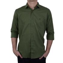 Camisa Social Masculina Milani ML Slim Verde - 34024