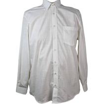 Camisa Social Masculina ML Off White Plus Size 8
