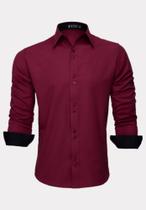 Camisa Social Masculina Moda Maior Homens Plus Size