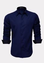 Camisa Social Masculina Moda Maior Homens Plus Size