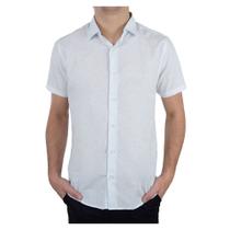 Camisa Social Masculina Ogochi MC Slim Azul - 001520321 Camisa Social Masculina Ogochi MC Slim Azul - 001520321