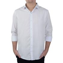 Camisa Social Masculina Ogochi ML Slim Branca - 001520072