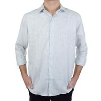 Camisa Social Masculina Ogochi ML Slim Verde Claro - 0014