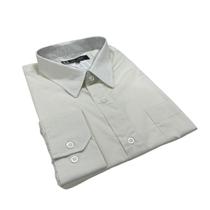 Camisa Social Masculina Plus Size Manga Longa Lisa De Algodão Fio 50 9-12 Mepase