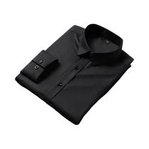 Camisa Social Masculina Slim Fit De Manga Longa Em Fibra De Bambu Antirrugas Branca Tamanhos S-7XL Camisa Social Masculina Slim Fit De Manga Longa Em Fibra De Bambu Antirrugas Branca Tamanhos S-7XL