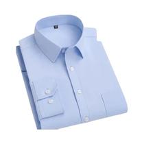 Camisa Social Masculina Slim-fit Super Tamanho 11XL 10XL 9XL 8XL 7XL Manga Longa Preta Branca