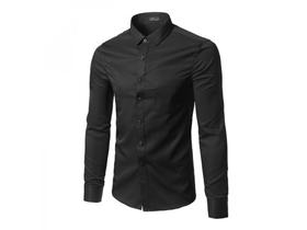 Camisa social masculina slim manga longa - Flops