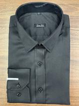 Camisa Social Masculina Slim Risca de Giz H155