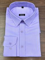 Camisa Social Masculina Slim Risca de Giz H155