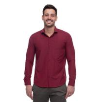 Camisa Social Masculina Slim Teodoro Manga Longa Elegante