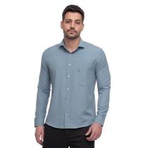 Camisa Social Masculina Slim Teodoro Manga Longa Elegante