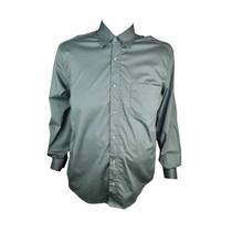 Camisa Social Masculina Verde 100% Algodão Elegante Casual