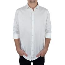 Camisa Social Masculina VLC ML Algodão Egípcio Branca - CNVL Camisa Social Masculina VLC ML Algodão Egípcio Branca - CNVL