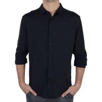 Camisa Social Masculina VLC ML Slim Fit Preta - CNVL Camisa Social Masculina VLC ML Slim Fit Preta - CNVL