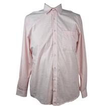 Camisa Social Masculina ZUZA ML Rosa Plus Size 8 Algodão 100%