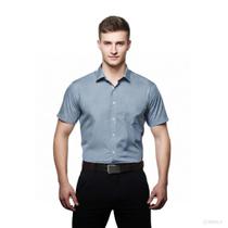 Camisa Social Microleve Manga Curta Não Amassa Uniforme