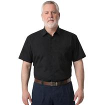 Camisa Social Microleve Manga Curta Plus Size Não Amassa