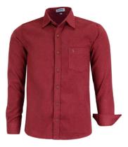 Camisa Social Ml Comfort Com Bolso Passa Fácil Viscose 1786