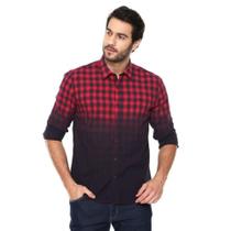 Camisa Social Ml Ellus Dip Dye Xadrez Camisa Social Ml Ellus Dip Dye Xadrez