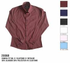 Camisa Social MX72 Fit Manga Longa Casual Masculino Adulto Multicores - Ref 20068 Camisa Social MX72 Fit Manga Longa Casual Masculino Adulto Multicores - Ref 20068