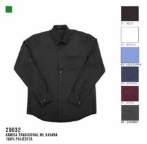 Camisa Social MX72 Havana Tradicional Casual Poliester Masculino Addulto Multicores - Ref 20032