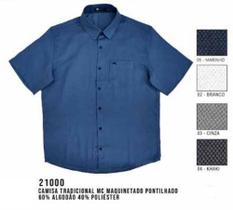 Camisa Social MX72 Tradicional Maquinetado Pontilhado Masculino Adulto Multicores - Ref 21000 Camisa Social MX72 Tradicional Maquinetado Pontilhado Masculino Adulto Multicores - Ref 21000