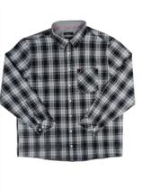 Camisa Social Plus size 100% algodão, manga longa 30651, pulso diferenciado